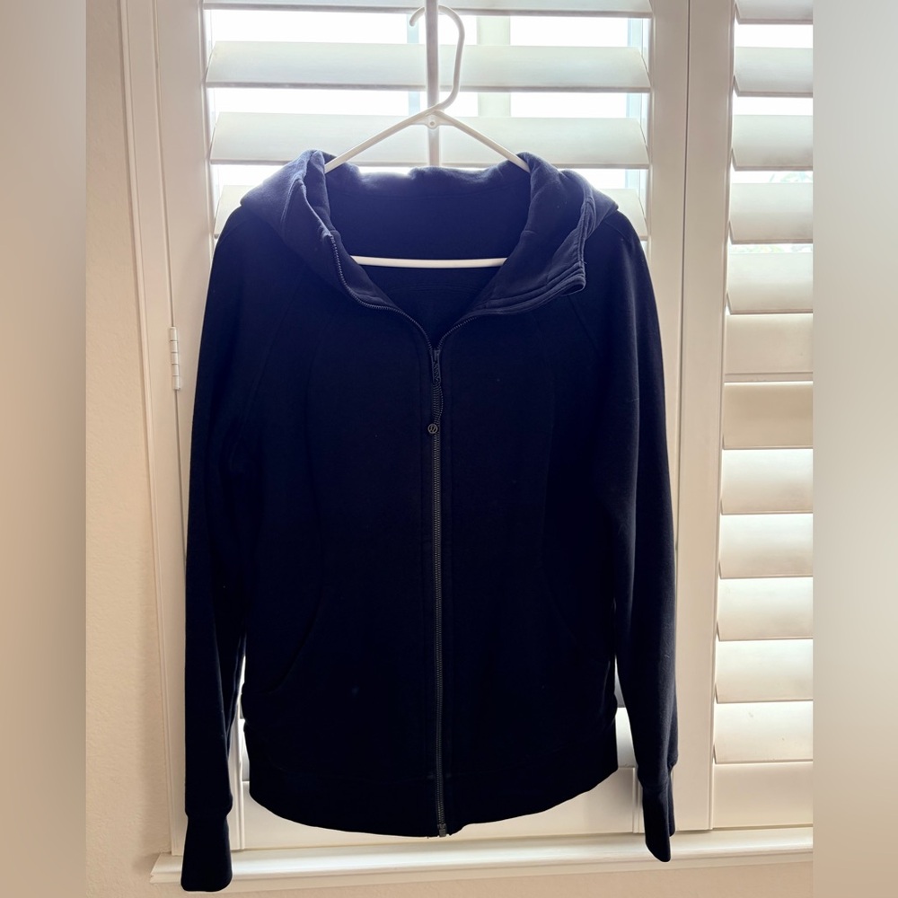 Lululemon Black Zip-Up Scuba Hoodie